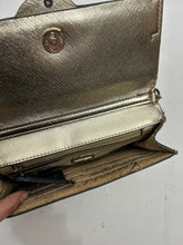 Load image into Gallery viewer, Gold shinning  y2k vintage mini chain shoulder bag night out pochette