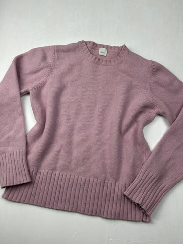 Pink round neck wool jumper (S/M)