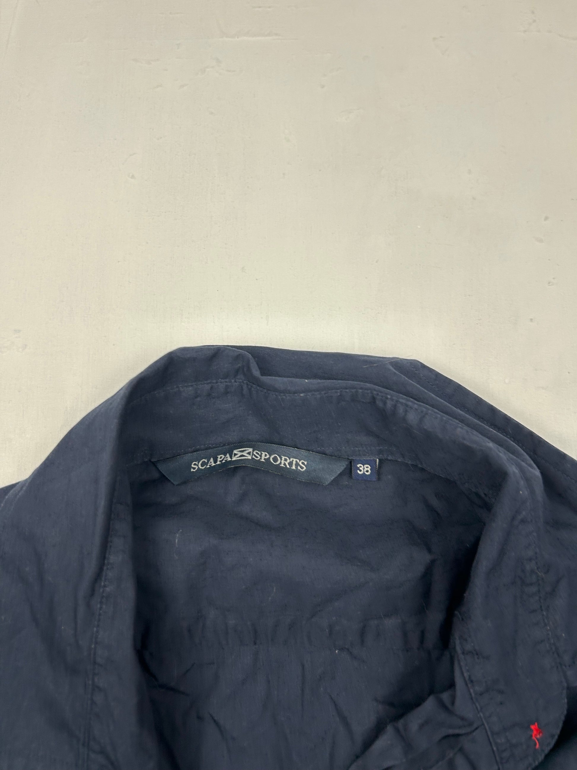 Navy cotton long sleeves shirt (S/M)