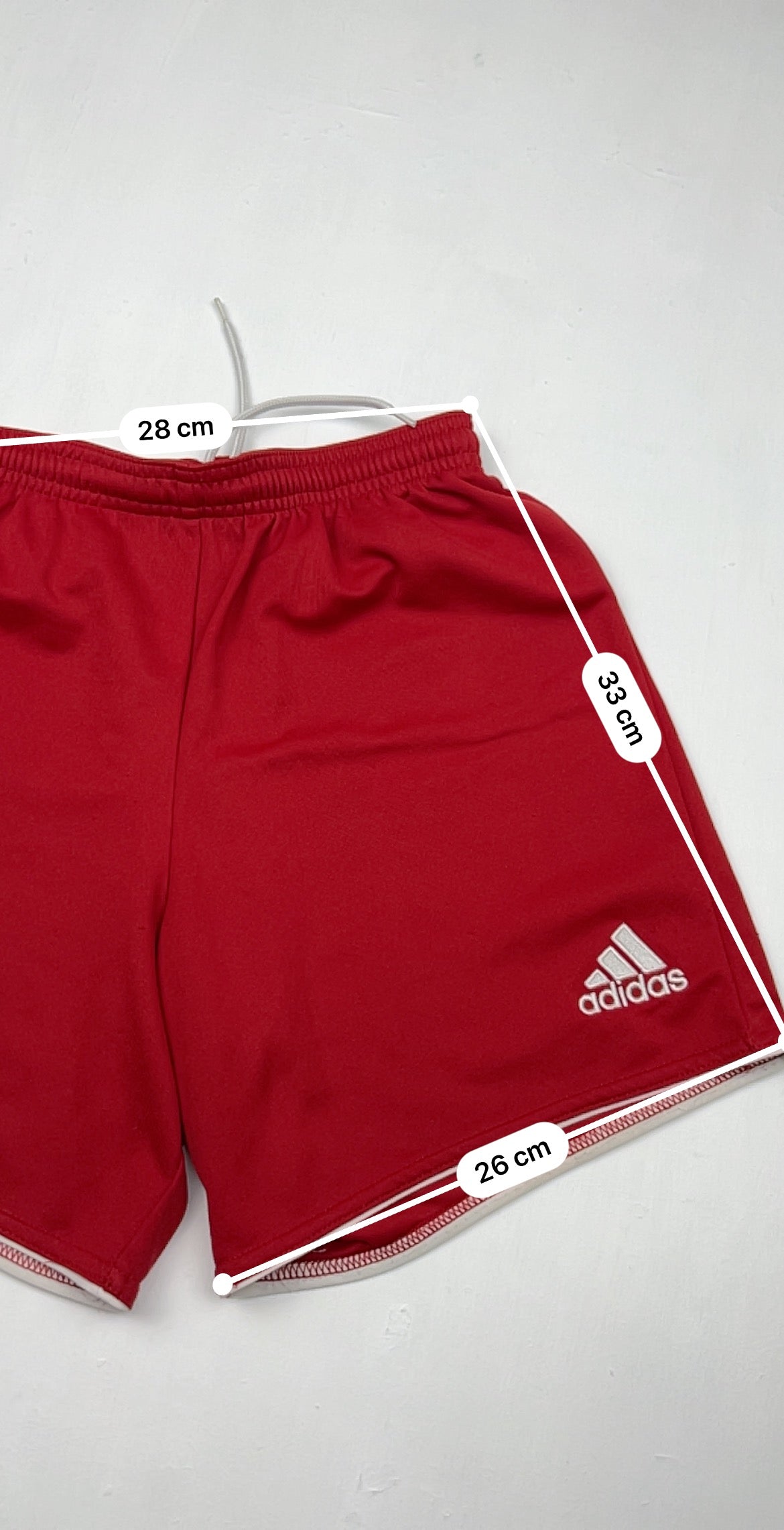 Red football mid short (S)