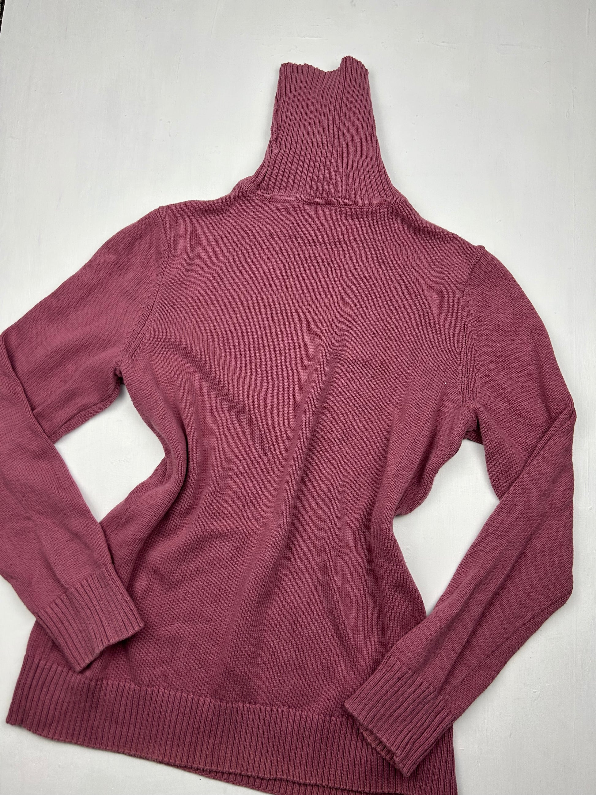 Purple turtleneck jumper (M)