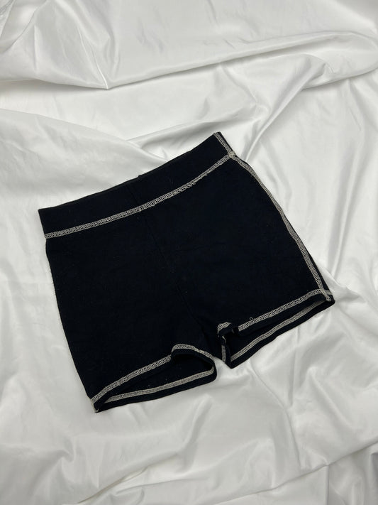 Black stretchy mini short (S)