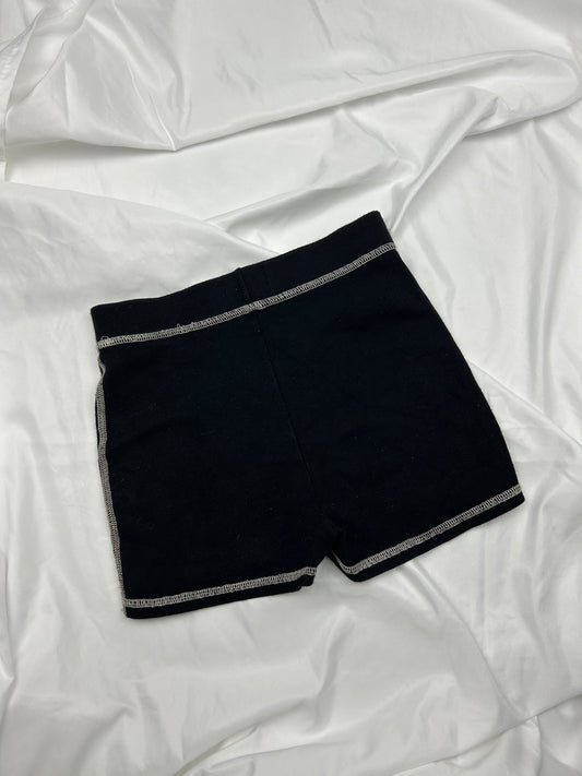 Black stretchy mini short (S)