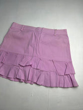 Load image into Gallery viewer, Baby pink low rise denim pleated mini skirt 90s y2k vintage (S)