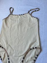 Load image into Gallery viewer, White cream &amp; nova check swimsuit body (XS)