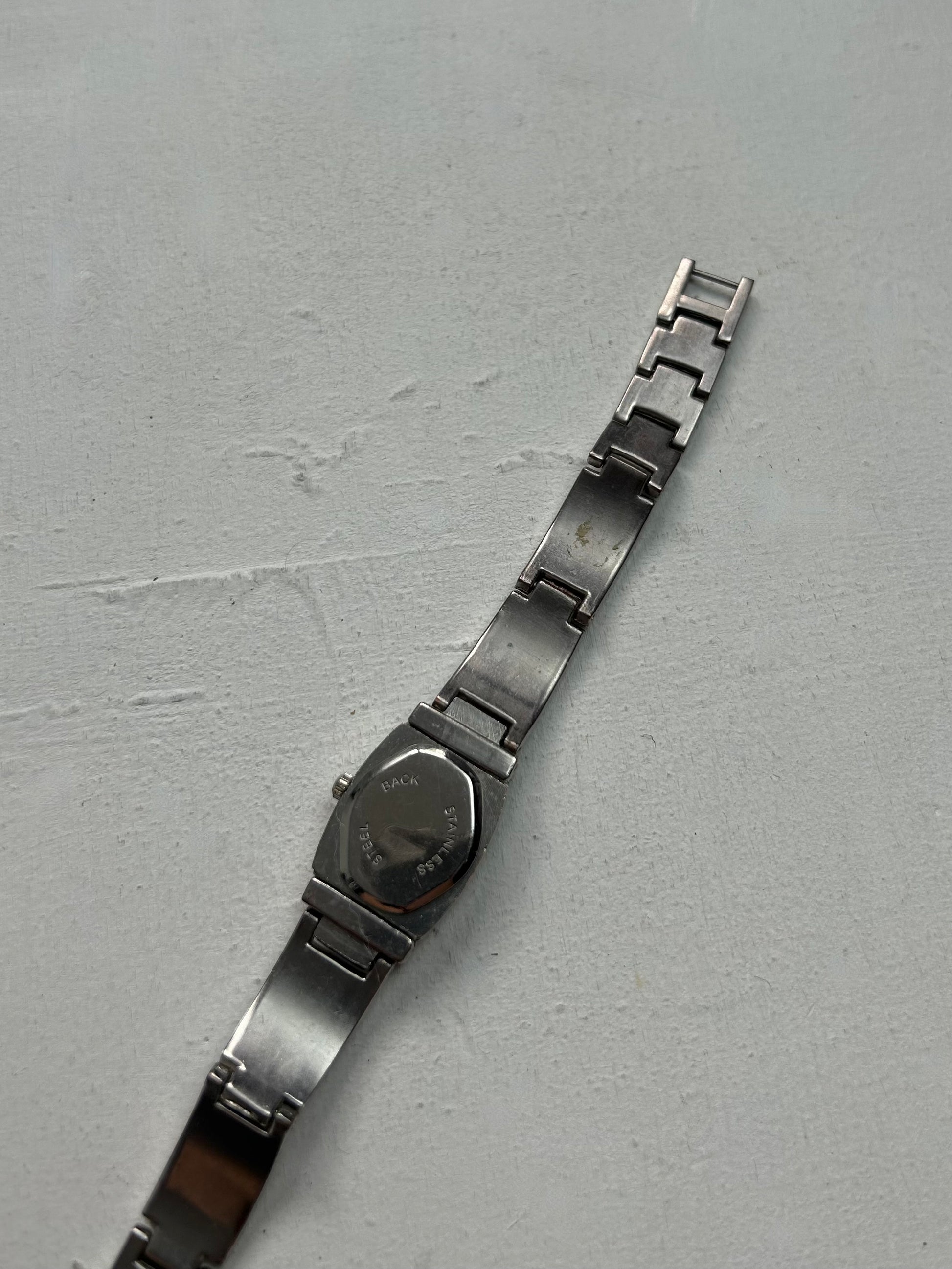 Vintage stainless steel  bracelet watch jewelry