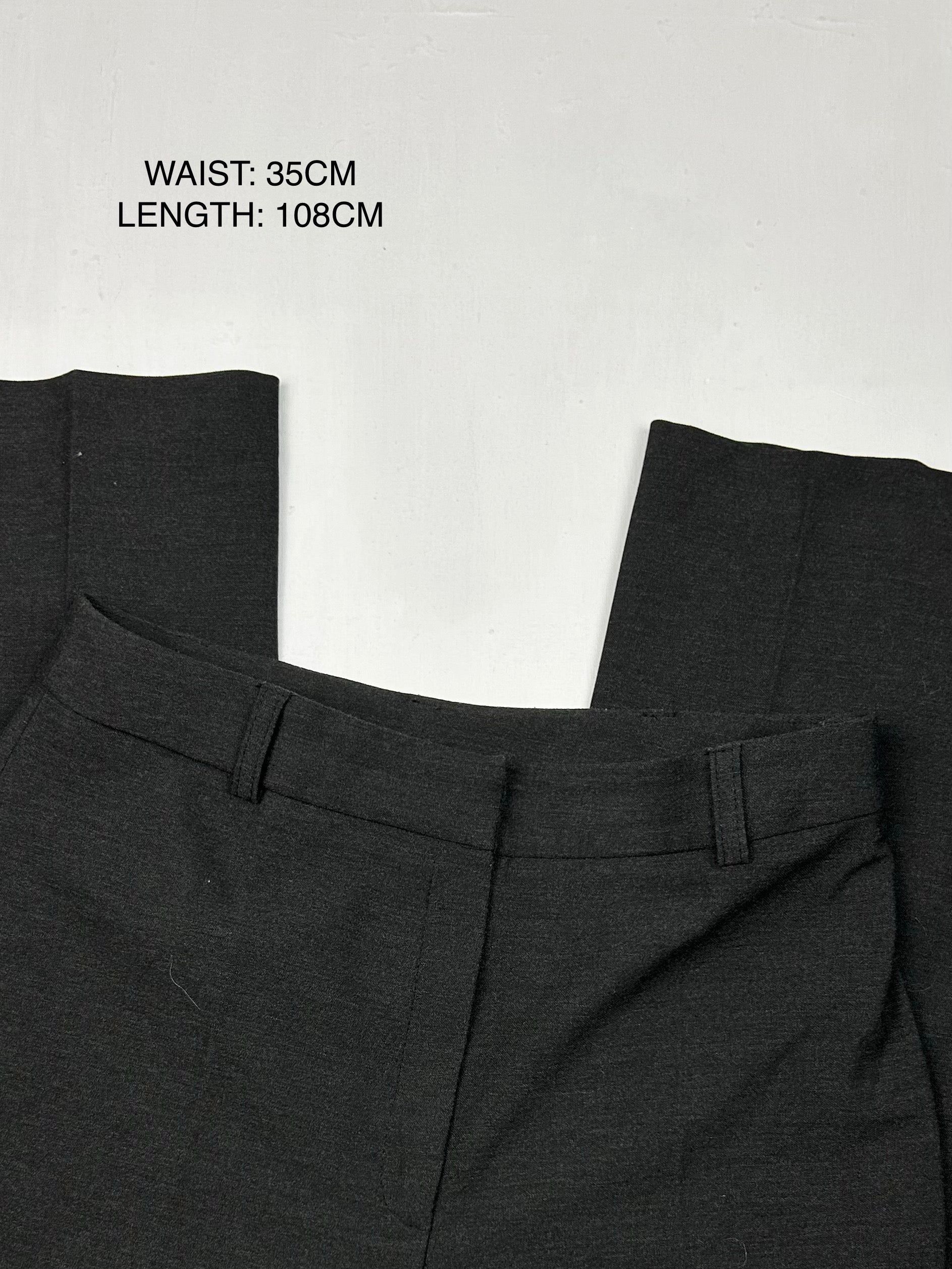 Grey high waisted office pants (S)