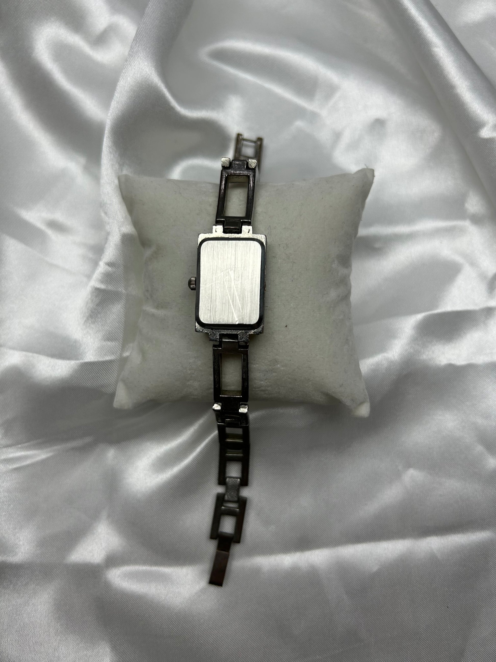 Vintage  silver inox  bracelet watch jewelry