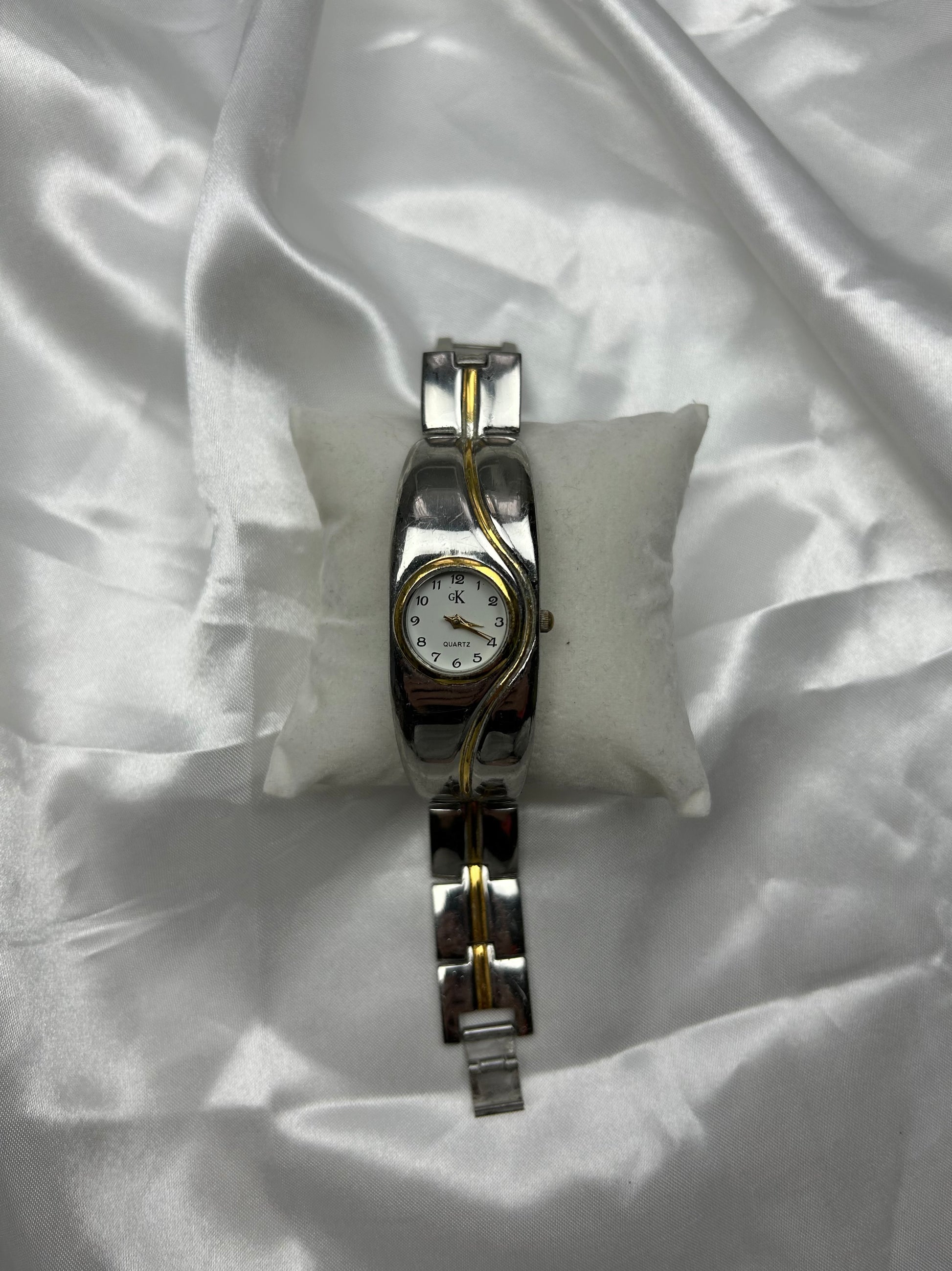 Vintage  silver inox  bracelet watch jewelry