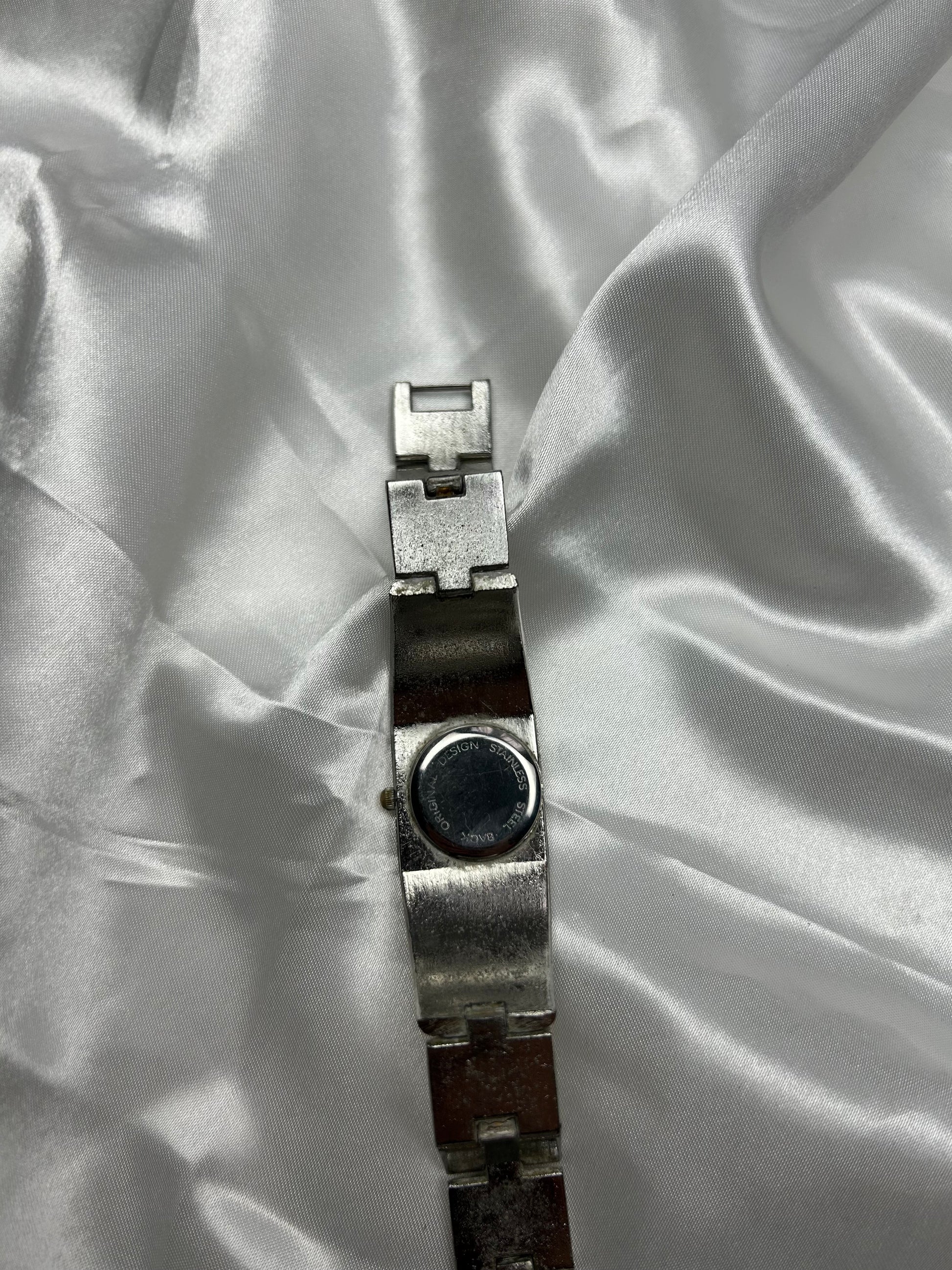 Vintage  silver inox  bracelet watch jewelry