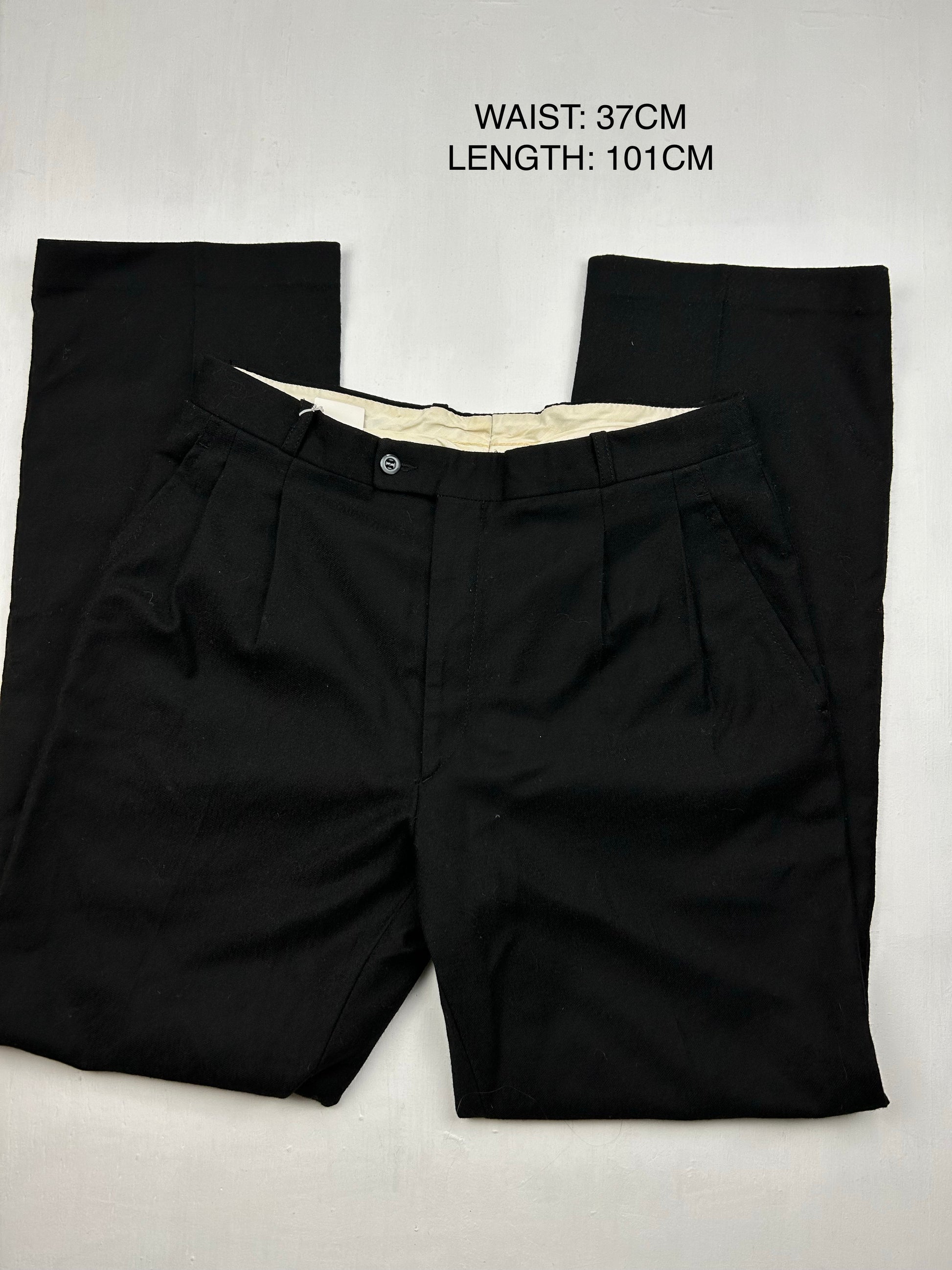 Black baggy office pants (M/L)