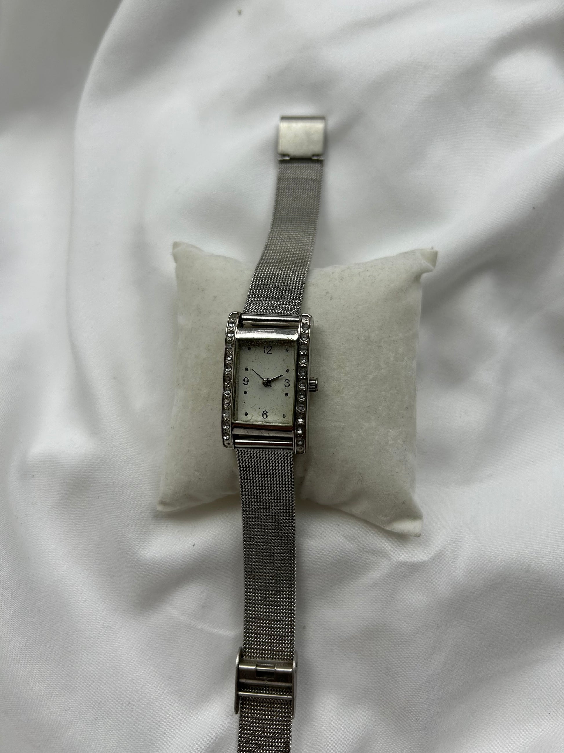 Vintage stainless steel silver watch jewelry