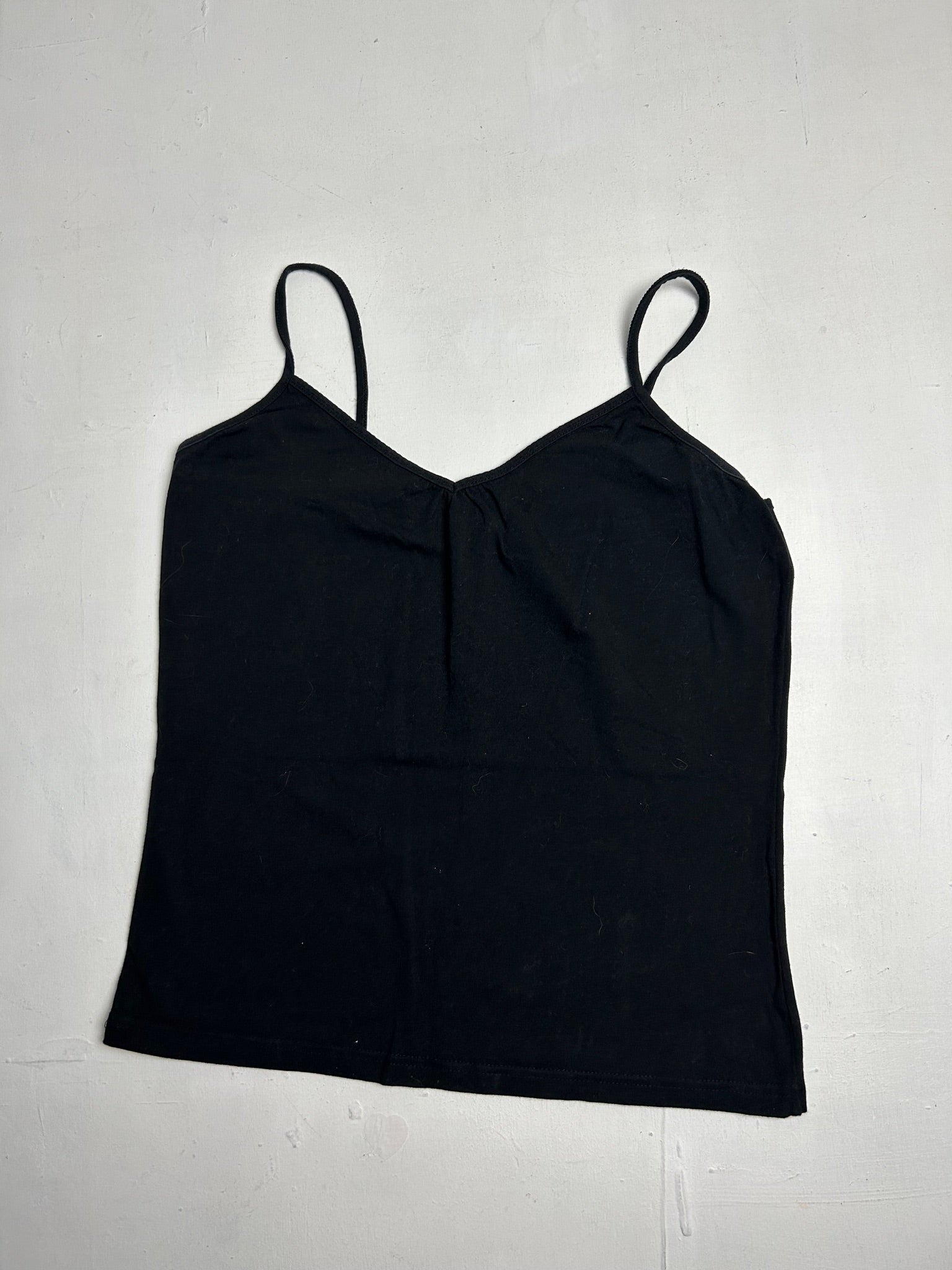 Black stretchy basic cami top (S/M)