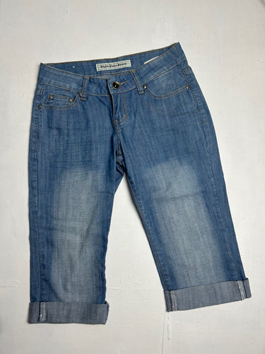 Low rise capri 3/4 length denim pants (XS)