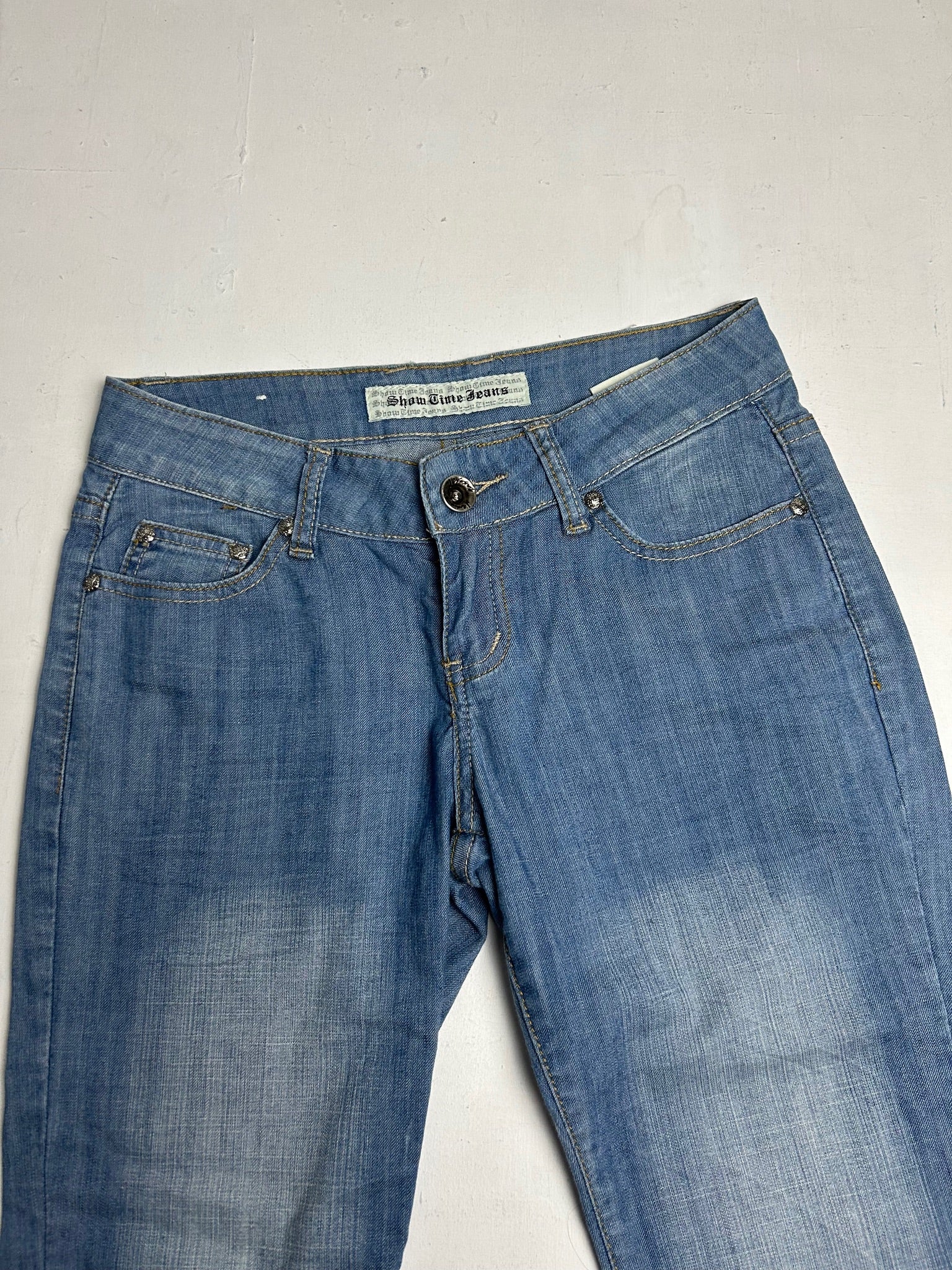 Low rise capri 3/4 length denim pants (XS)