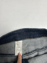 Load image into Gallery viewer, Navy blue low rise denim mini / micro skirt 90s y2k vintage (S)