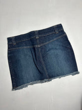 Load image into Gallery viewer, Navy blue low rise denim mini / micro skirt 90s y2k vintage (S)