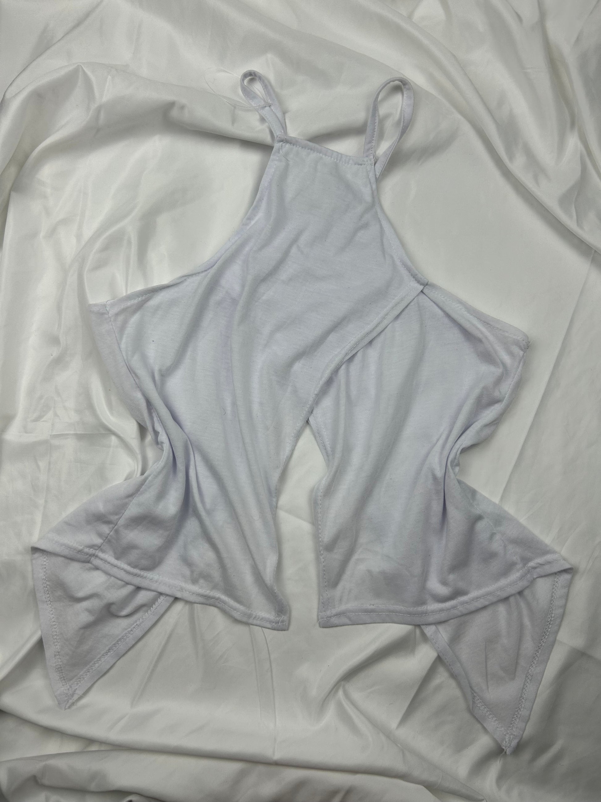 White open front cami top (S/M)