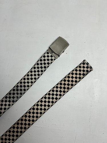 Black & white buckle y2k vintage belt