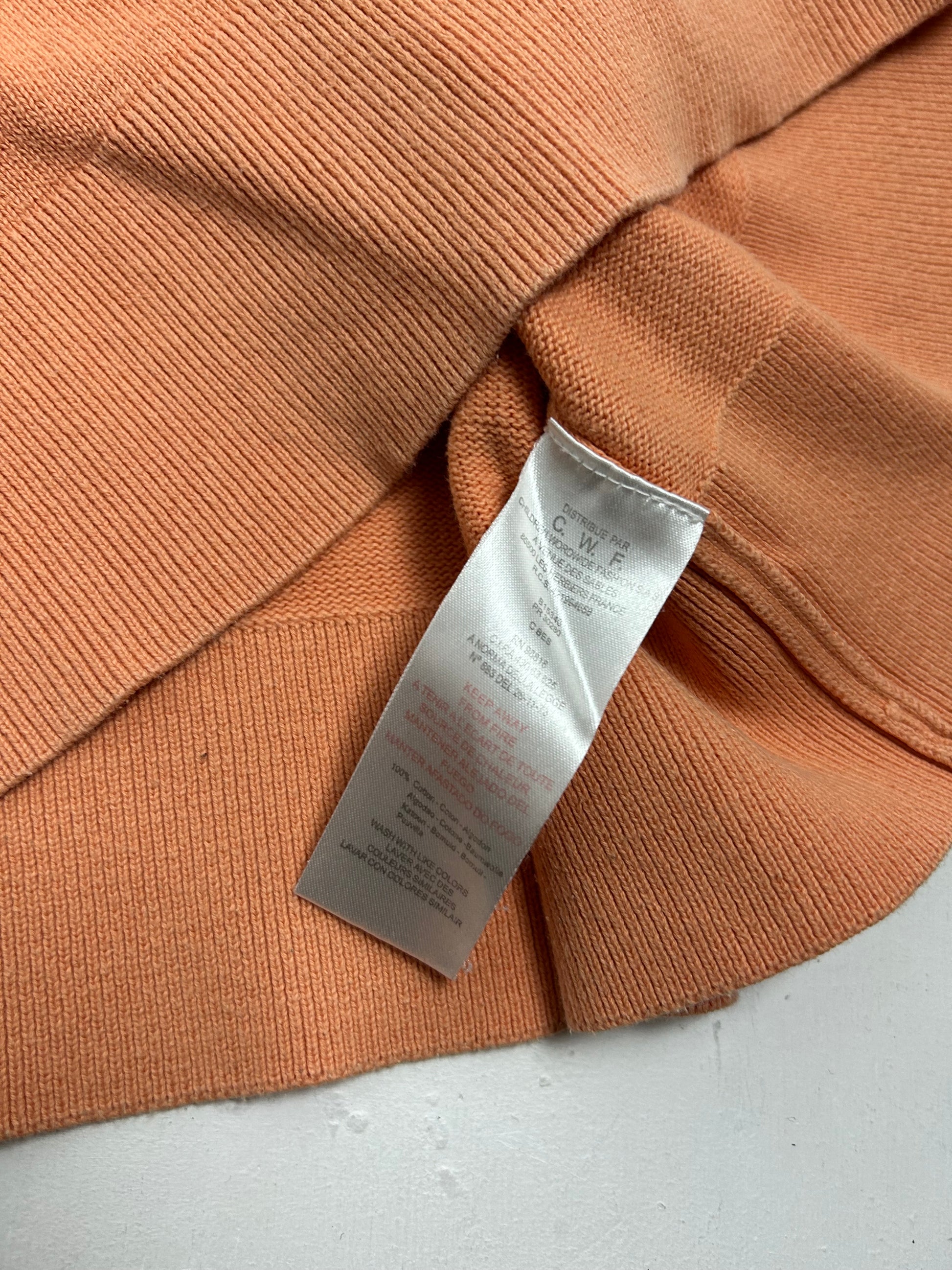 Orange cotton B logo knitted jumper (S)