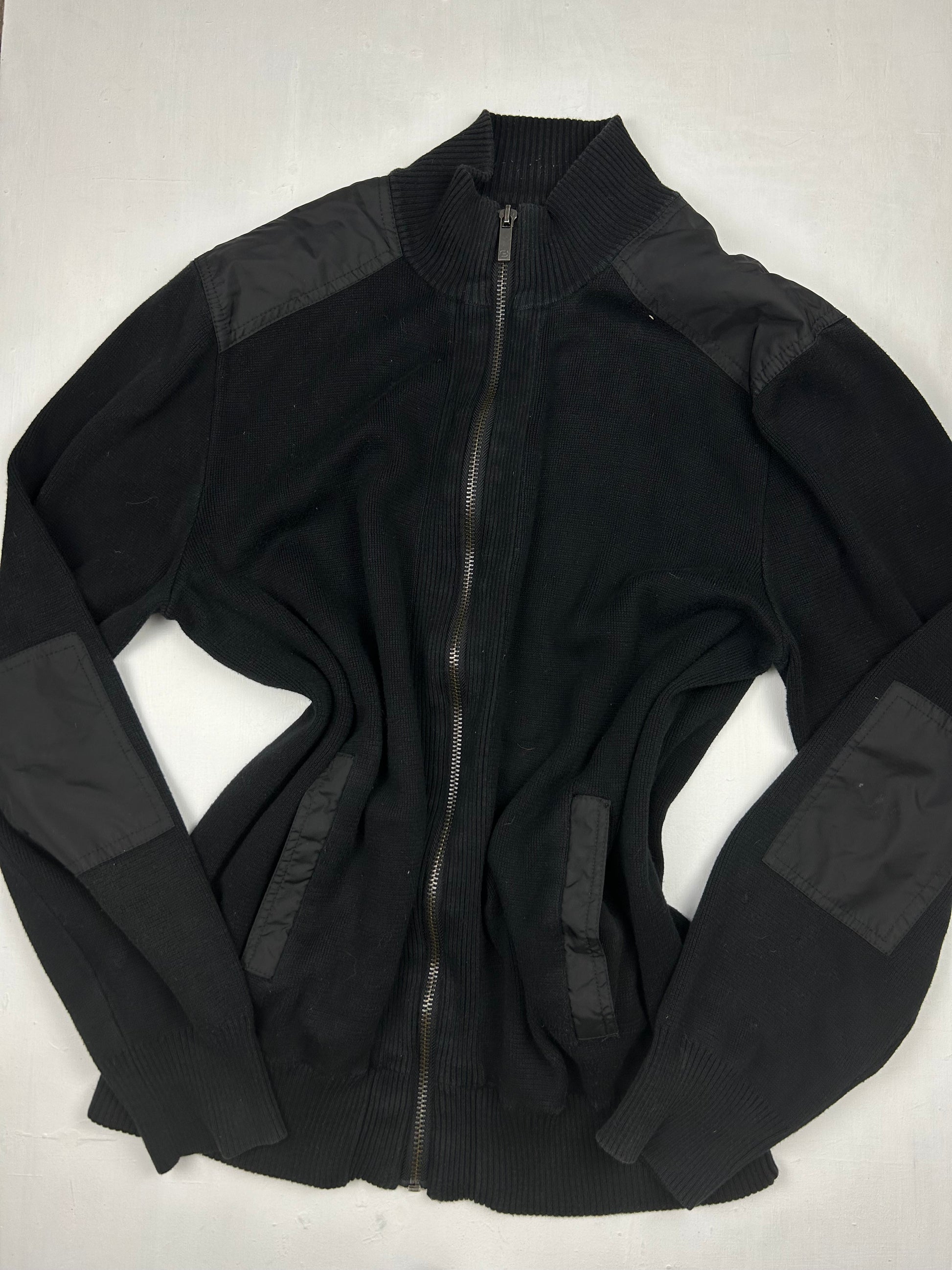 Black zip up jumper jacket (XL)