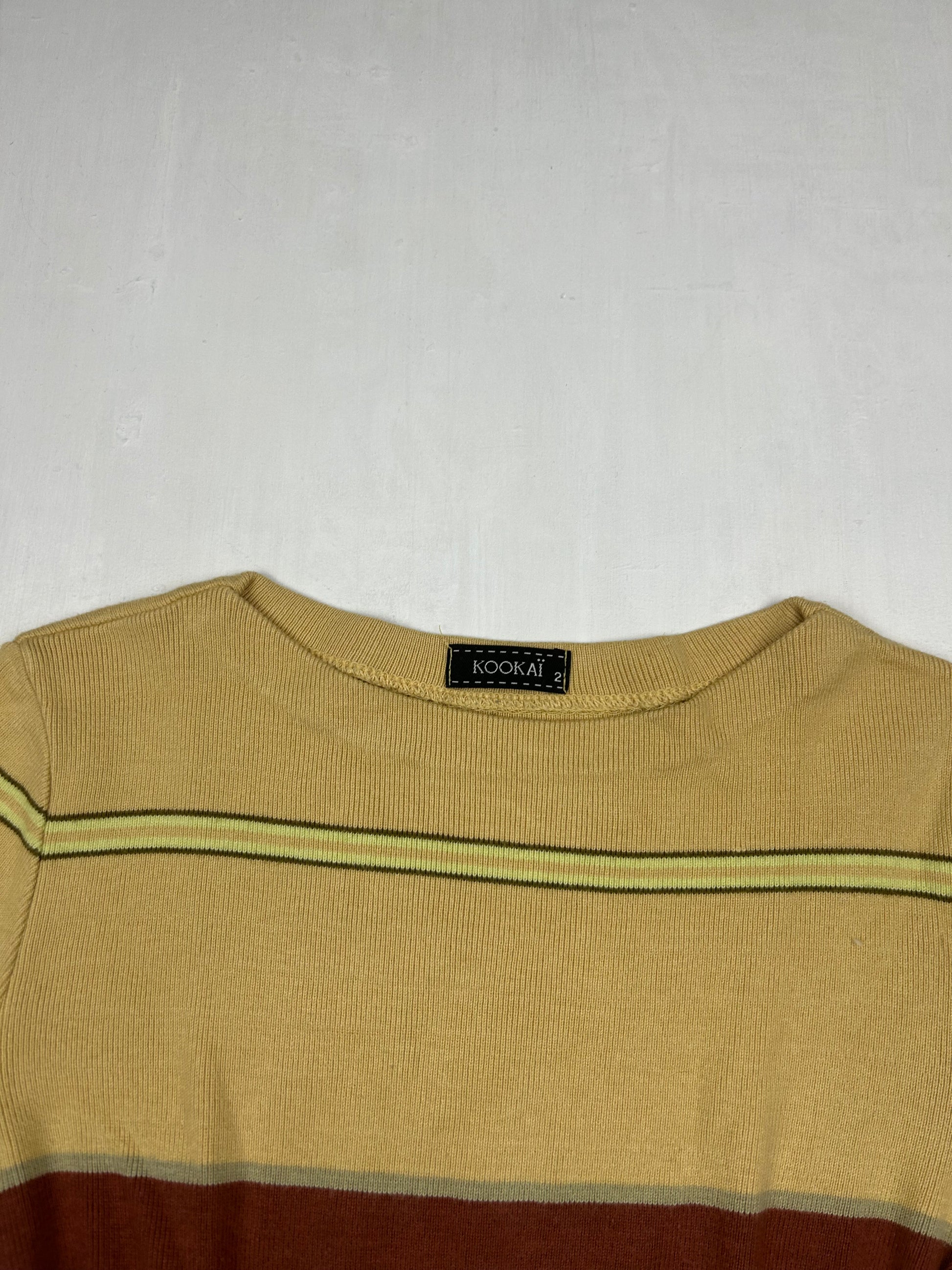 Beige striped jumper (S/M)