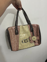 Load image into Gallery viewer, Pink &amp; cream croco handbag handbag