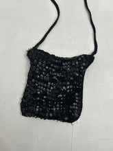 Load image into Gallery viewer, Black pearls sequins 90s y2k baguette crossbody mini bag