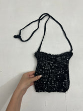 Load image into Gallery viewer, Black pearls sequins 90s y2k baguette crossbody mini bag