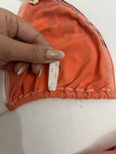 Load image into Gallery viewer, Orange adjustable 90s y2k vintage cotton bikini set (S/M)