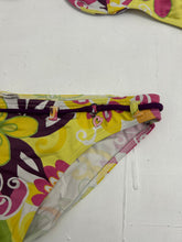 Load image into Gallery viewer, Yellow multicolor floral print 90s y2k vintage bikini set (M)