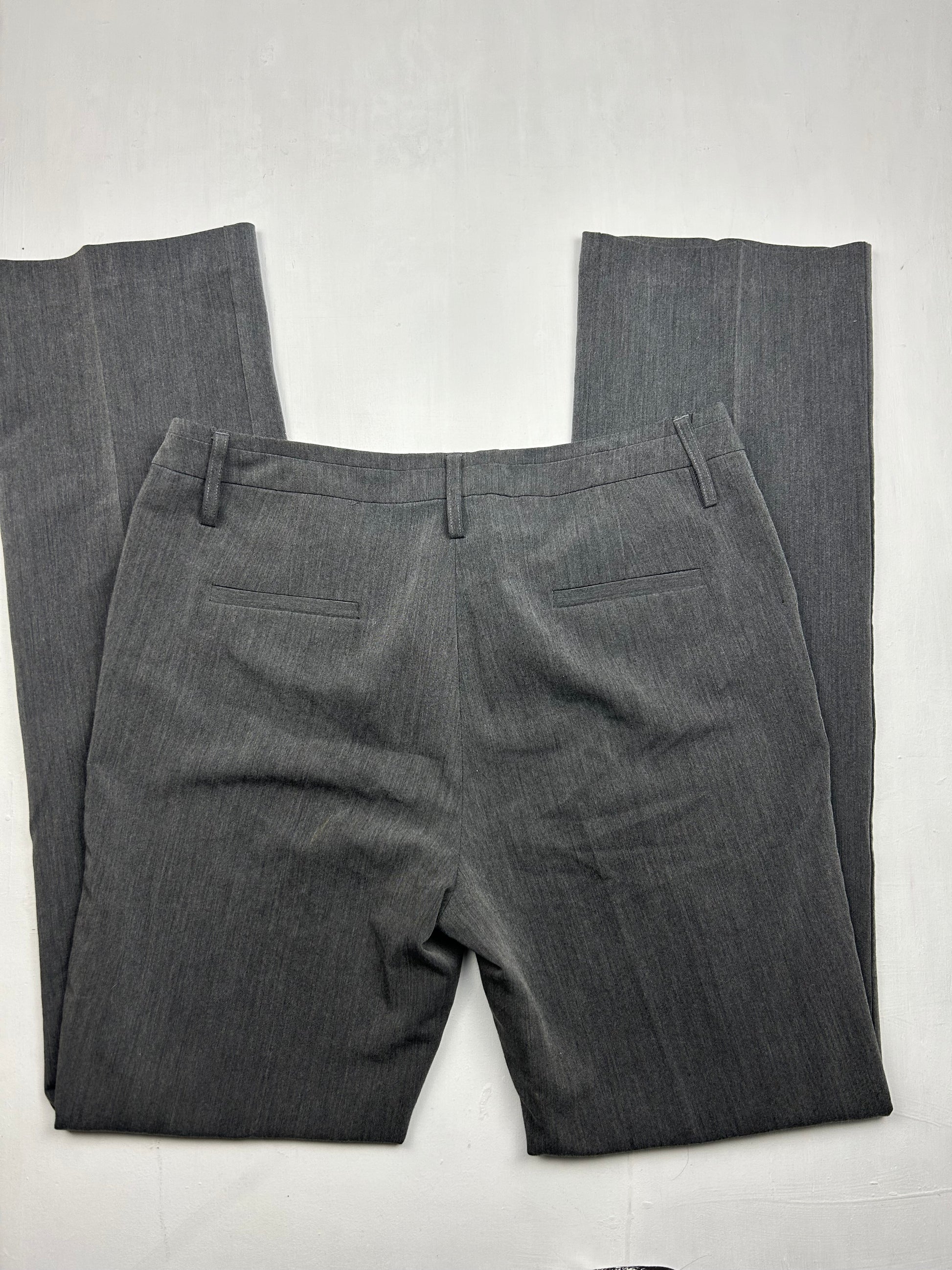 Grey low rise bootcut office pants (S/M)