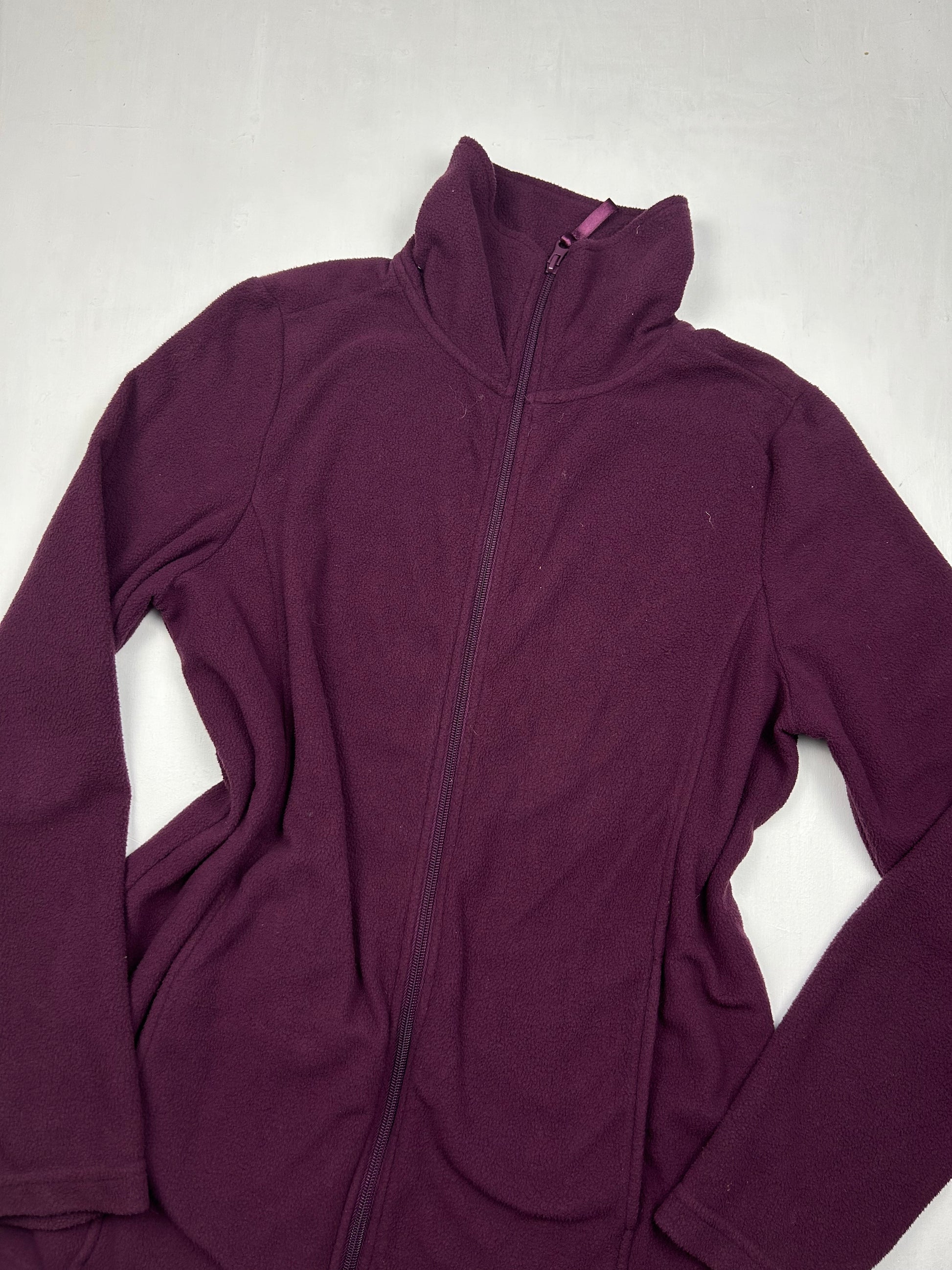 Purple zip up fleece jacket (M/L)