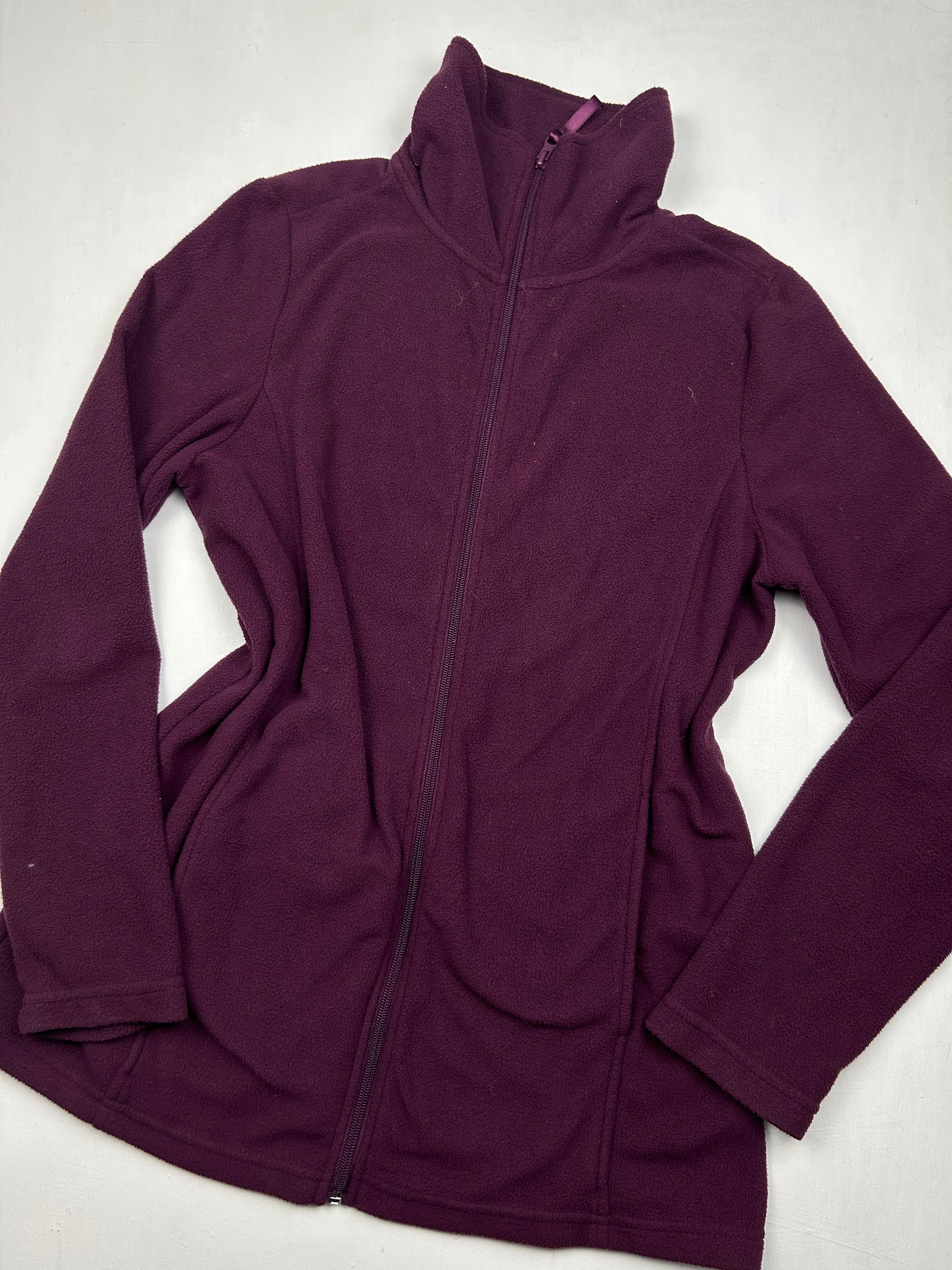 Purple zip up fleece jacket (M/L)