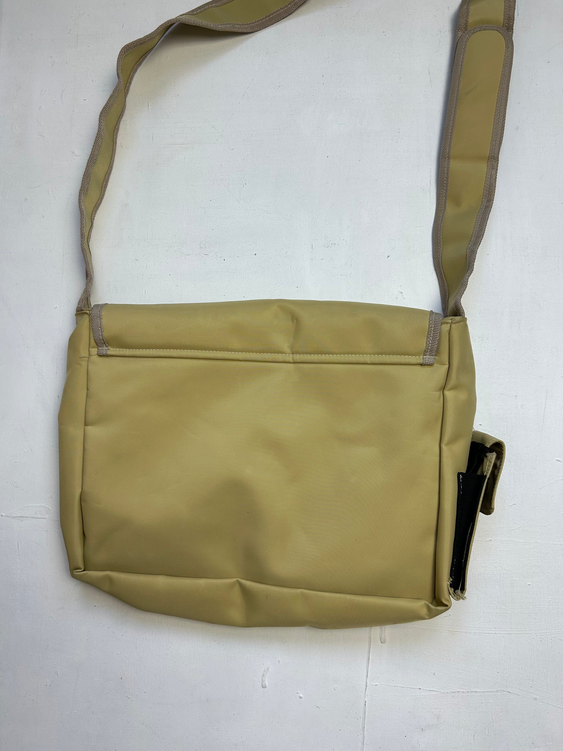 Beige uni besace crossbody bag