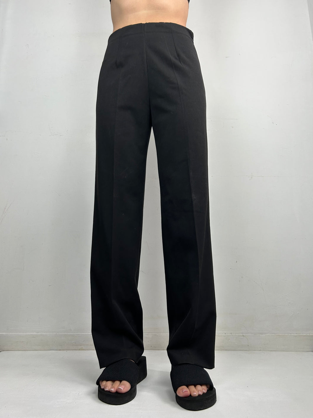 Black high waist office pants (S/M)