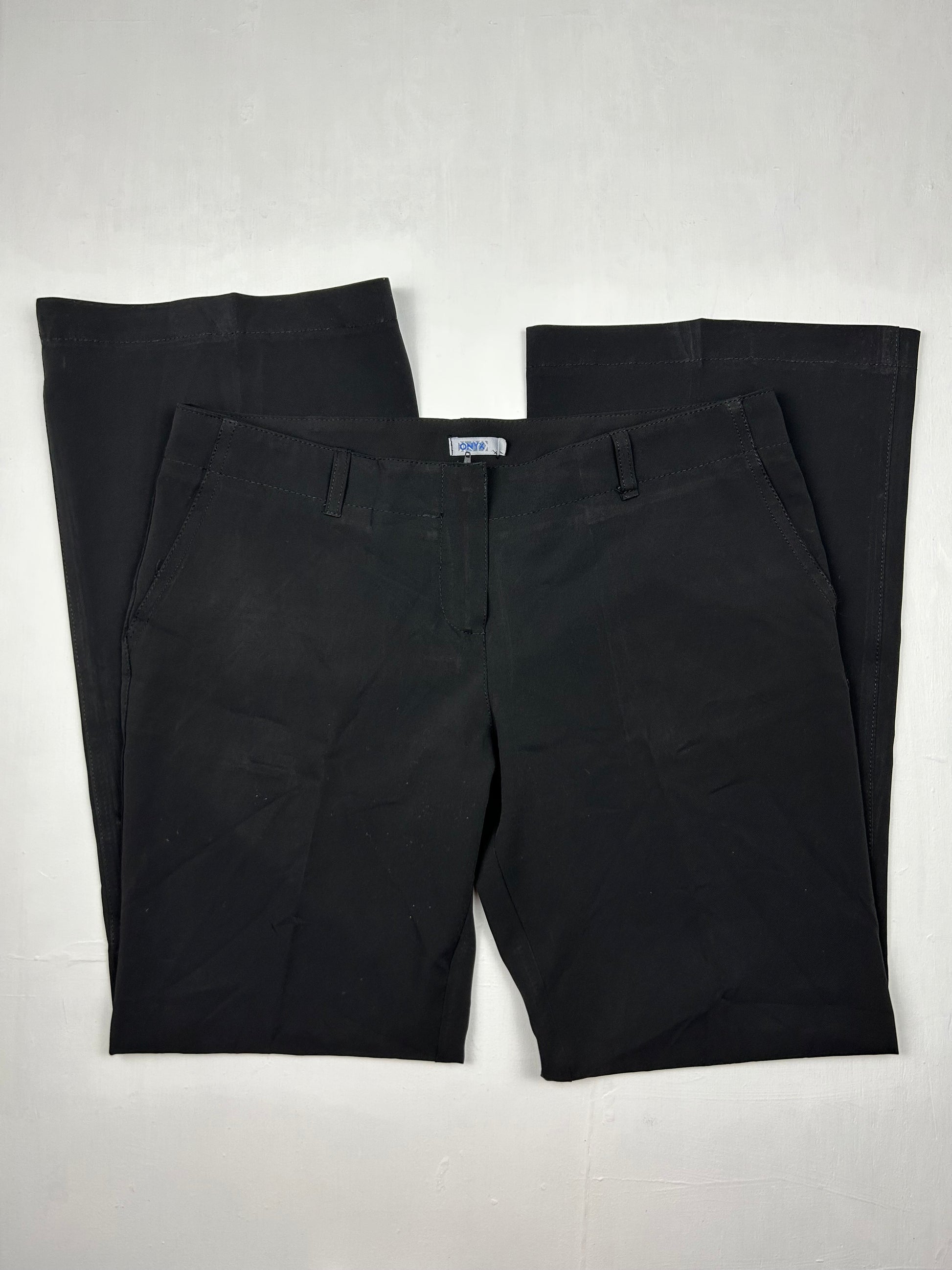 Black low rise flare /bootcut office pants (M)