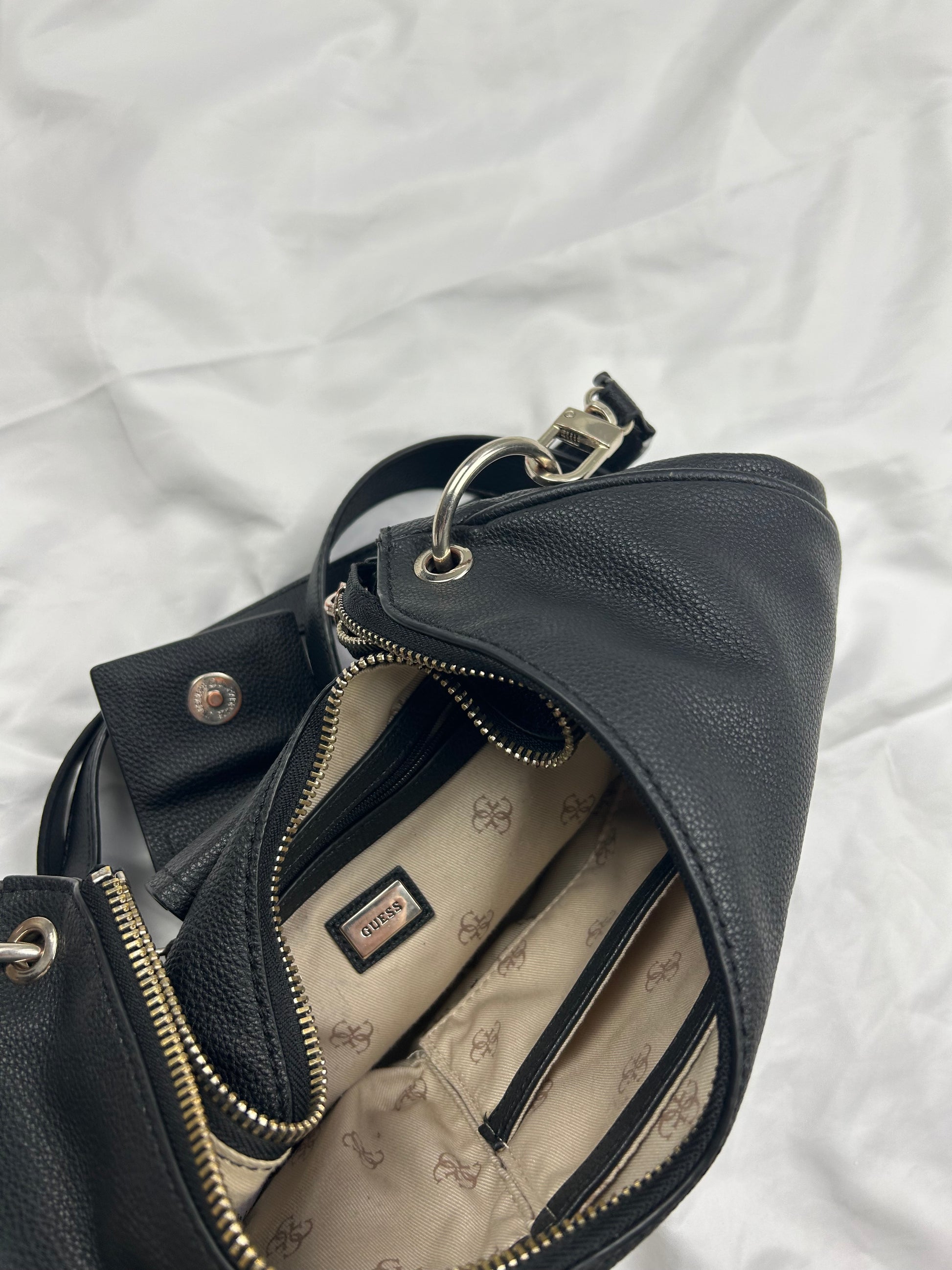 Black crossbody besace bag