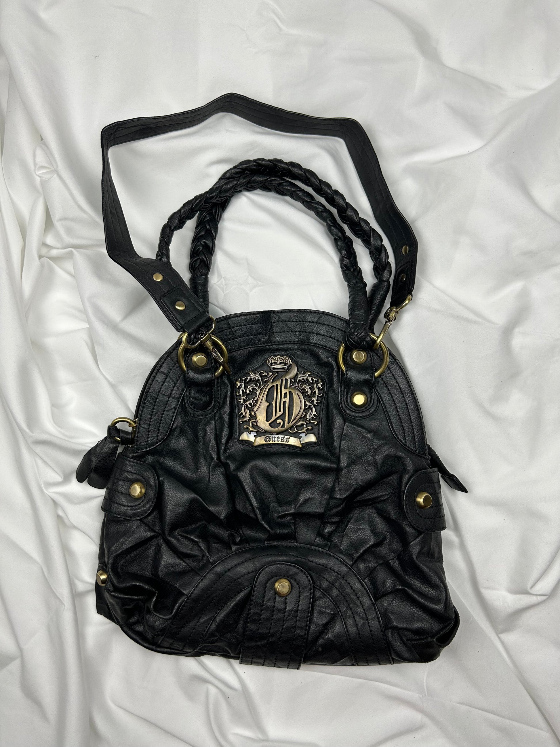 Black besace uni shoulder bag