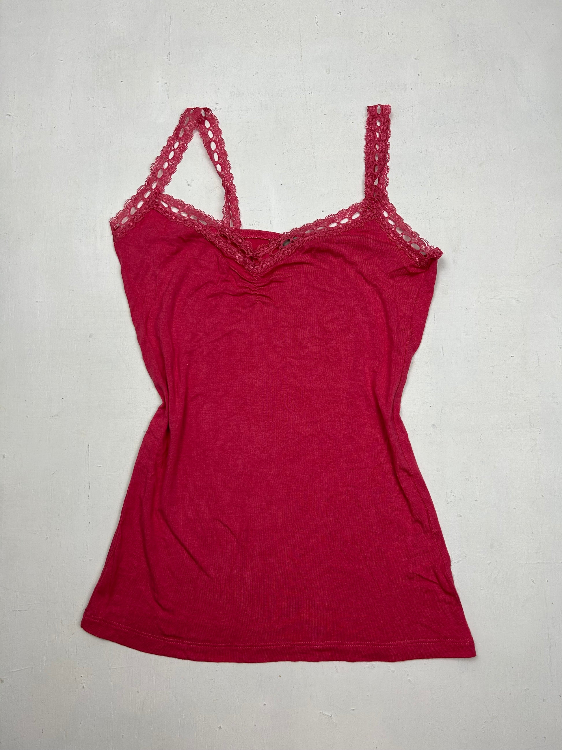 Lace detail cami top (M)