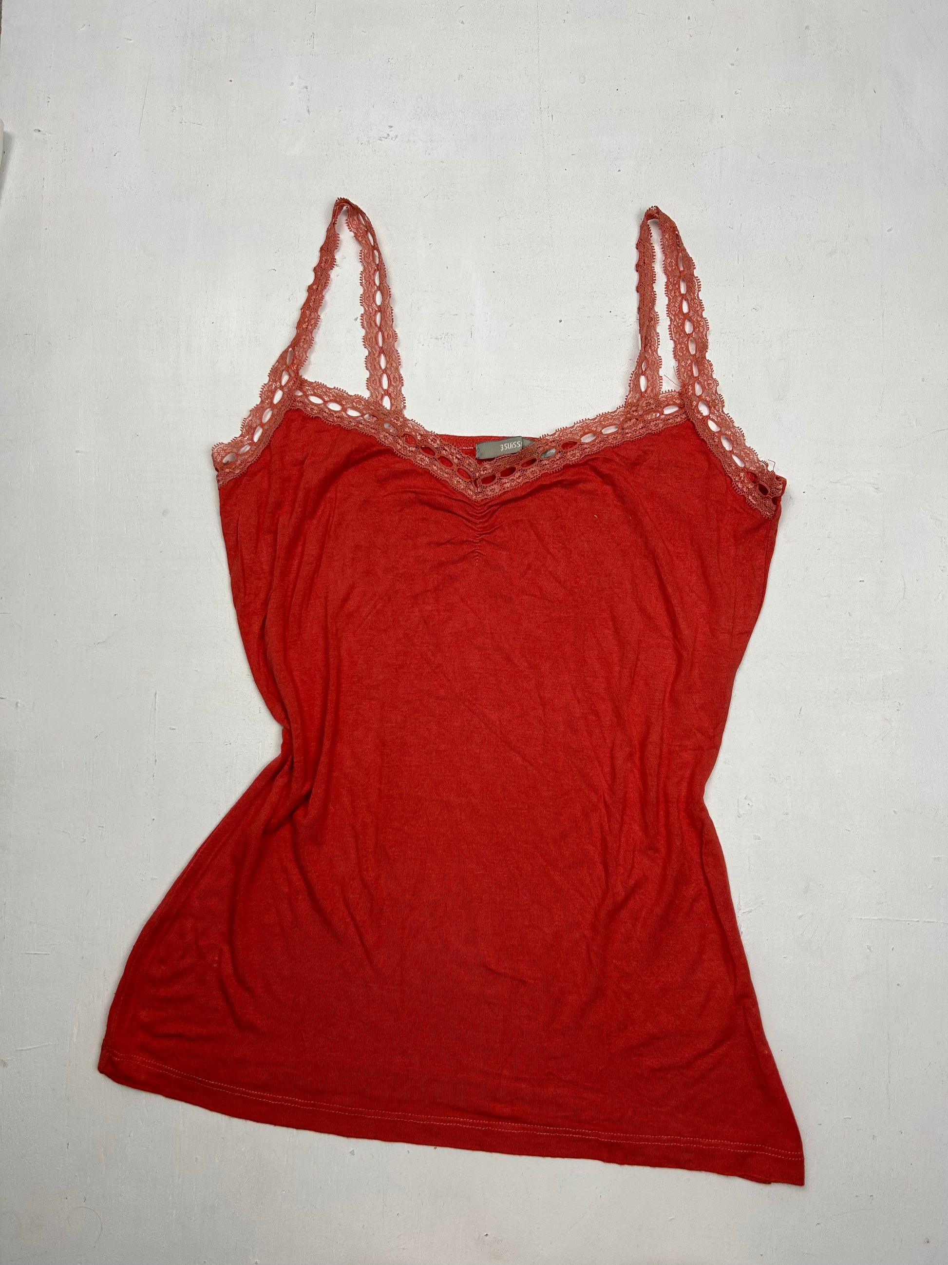 Lace detail cami top (M)