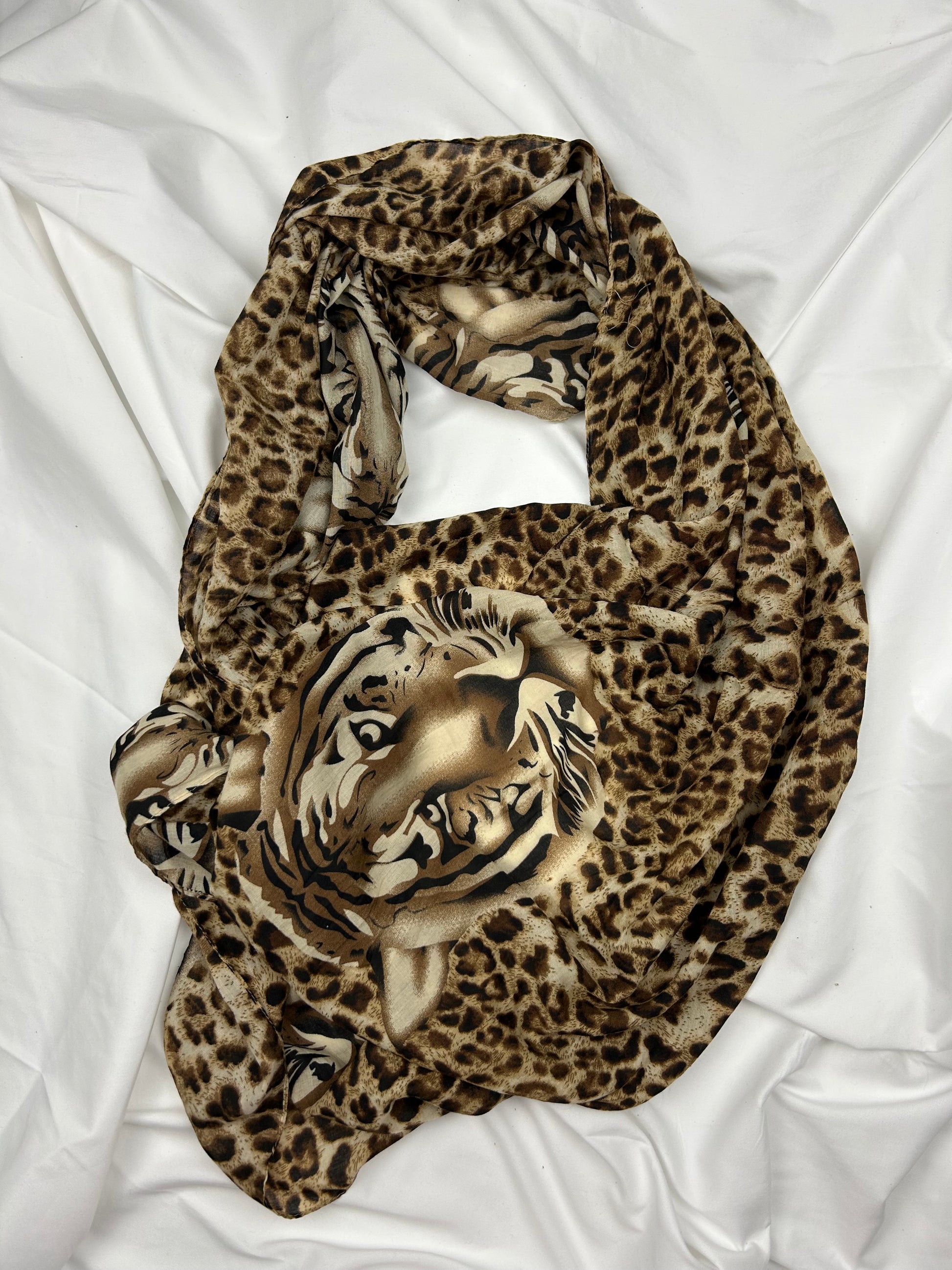 Panther print super soft scarf