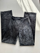 Load image into Gallery viewer, Grey velvet snake print low rise flare bootcut y2k vintage stretchy pants (S)