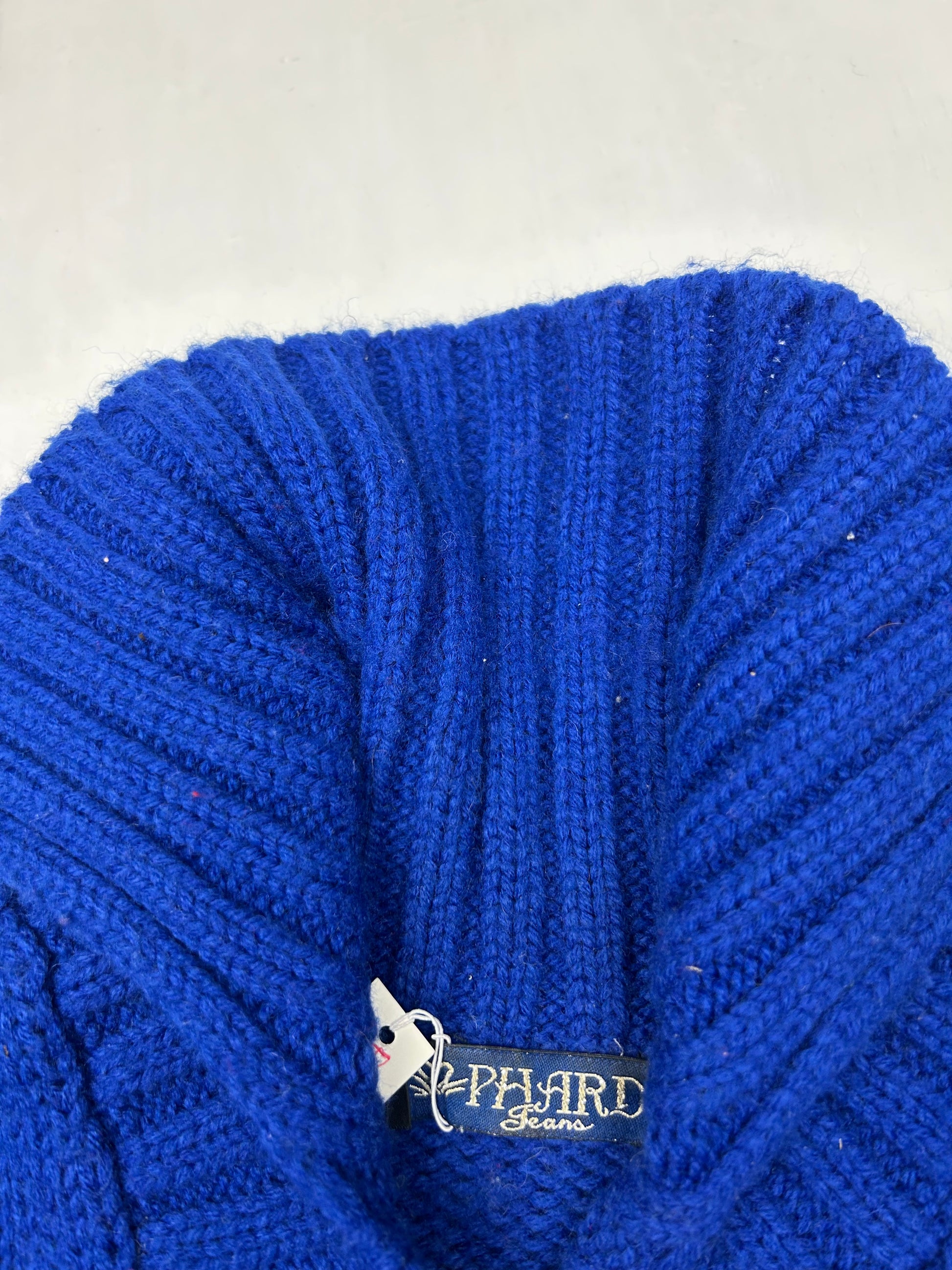 Blue high neck wool jumper (S/M)