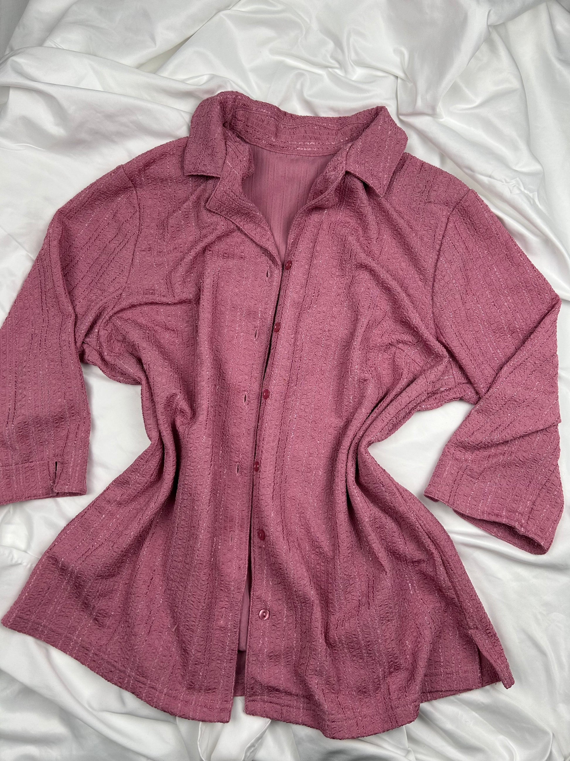 Pink long sleeves shirt  (XL)