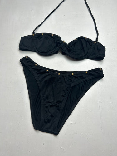 Black utility balcony bikini set (S/M)